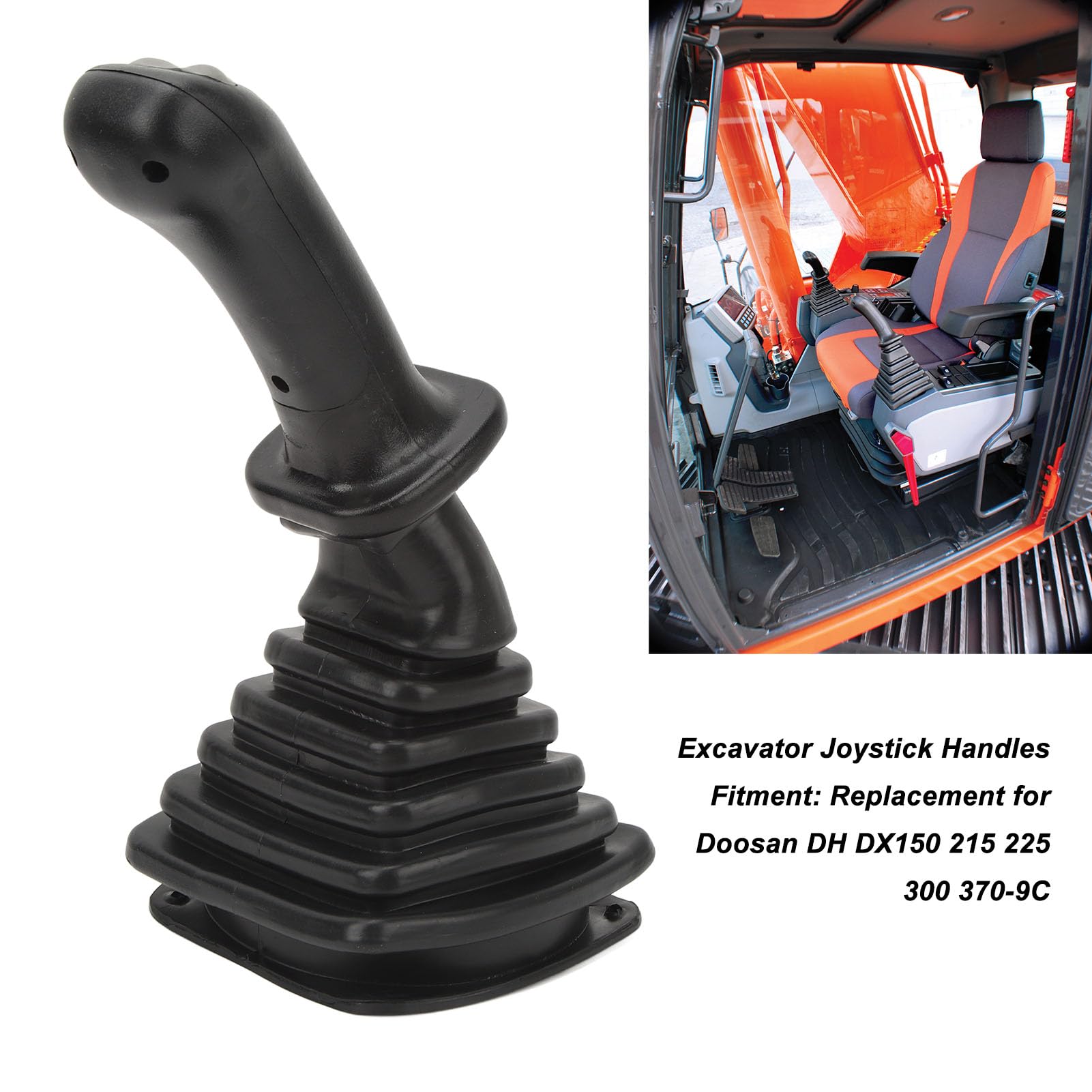 2 Uds Manijas de Joystick de Excavadora Palanca de de 3 Botones Mini Kit de Excavadora para Doosan DH DX150 215 225 300 370-9C,Bicicletas y repuestos