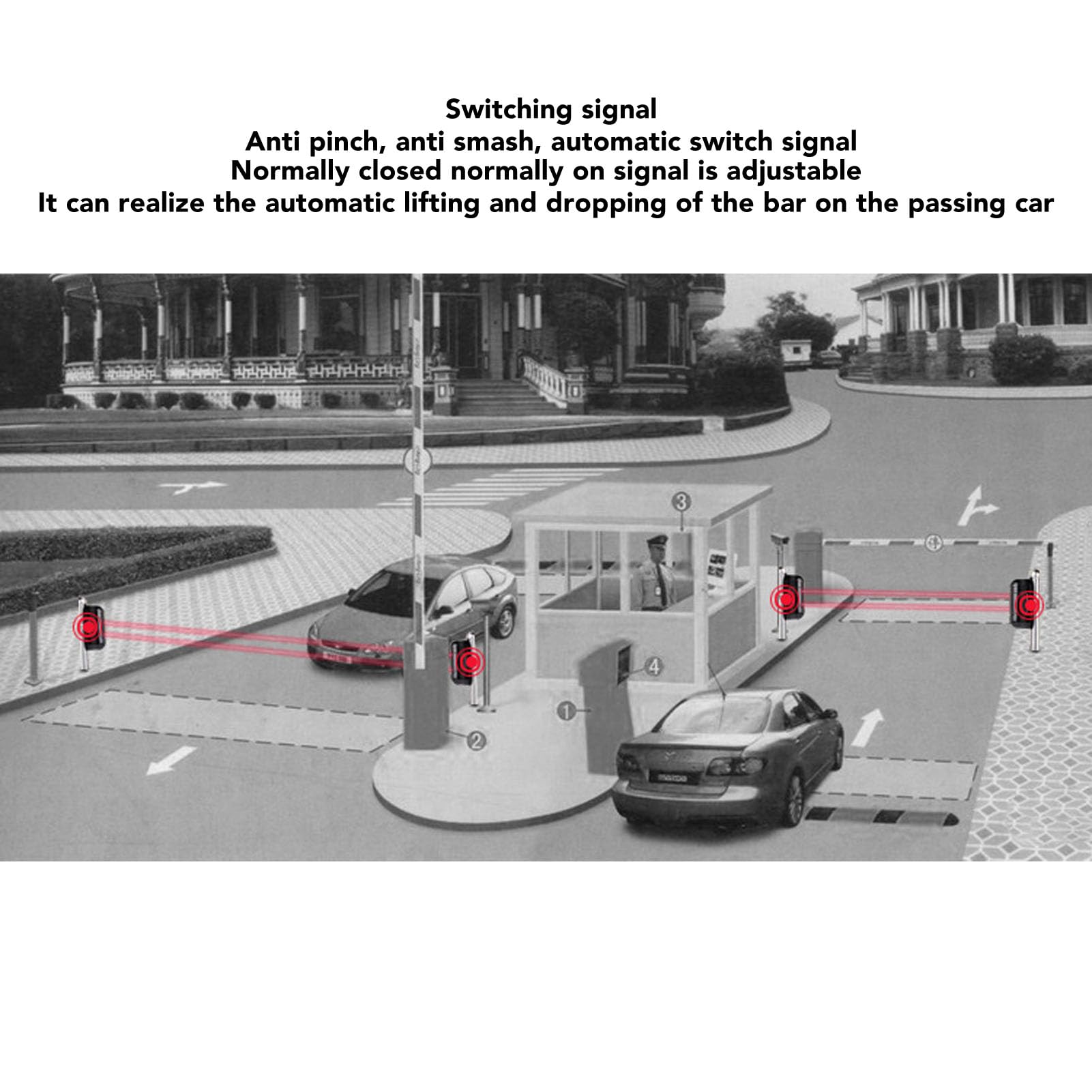 Infrared Beam Detector Wireless Waterproof Triple Beam Body Detector Sensor Alarm for Outdoor Home Security - Image 4