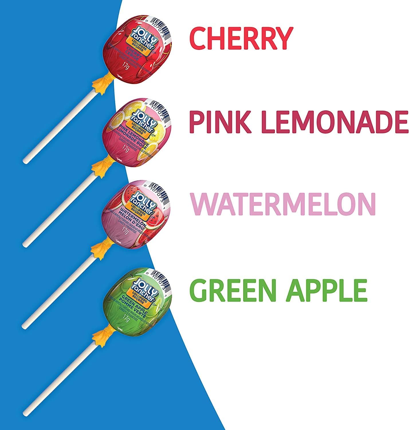 Jolly Rancher Assorted Lollipops, 850g Box (50 x 17g lollipops) {Canadian}