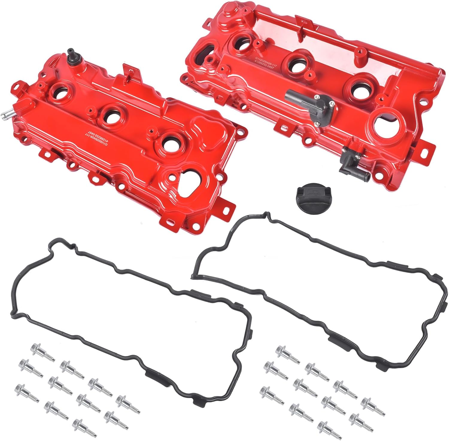 2x Valve Covers with Gasket Cap Replacement for Infiniti JX35 2013 QX60 2014 Nissan Altima Pathfinder 2007-2014 3.5L V6 13264JA10B 13264JA10A