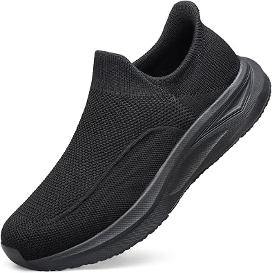 YHOON Mens Hands-Free Slip On Walking Shoes Non Slip Lightweight Comfortable Tennis Workout Sneakers