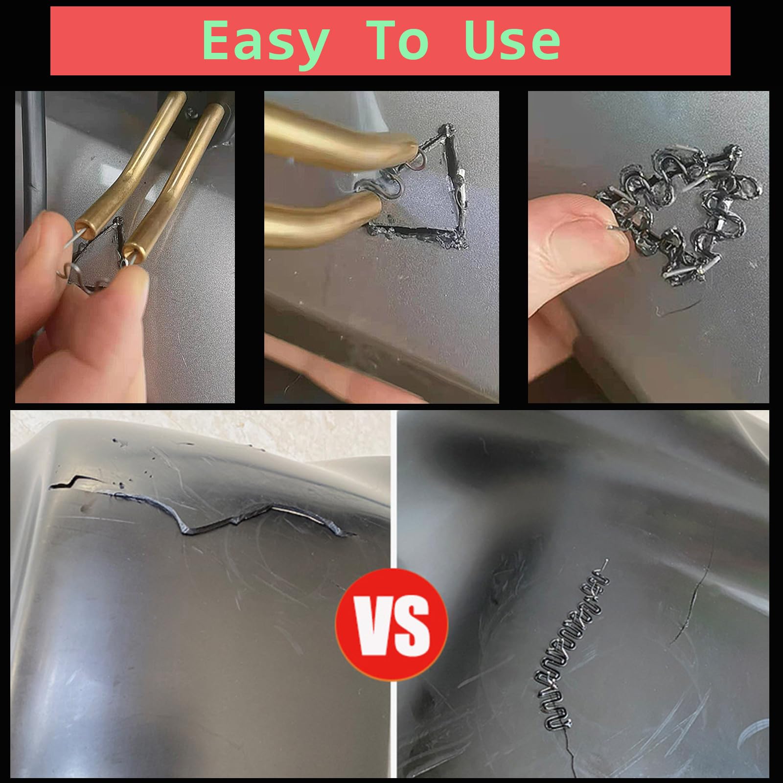 Graffette Per Saldatura Plastica - 1000 Pezzi Professionale Per Riparazione Paraurti Auto E Plastica - Foto 10