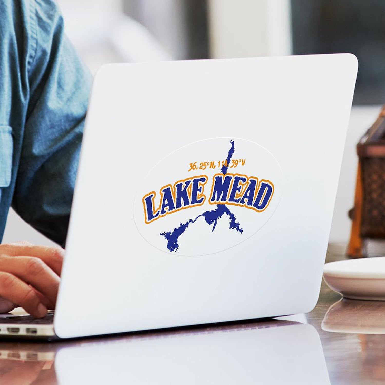 CafePress Lake Mead Oval Bumper Sticker Car Decal