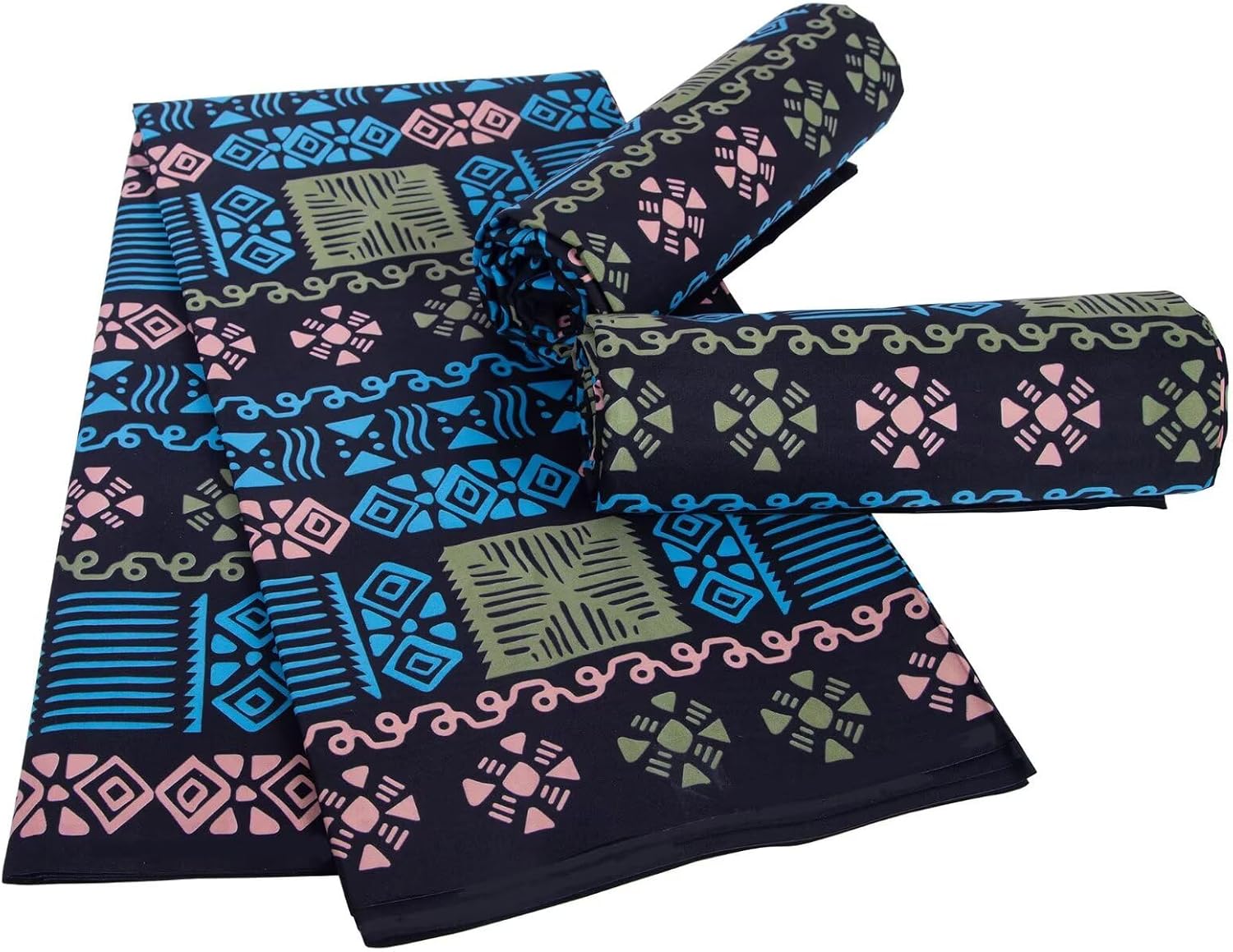 African Fabric 6 Yards Ankara Tribal Print Dashiki Polyester Wax Fabrics