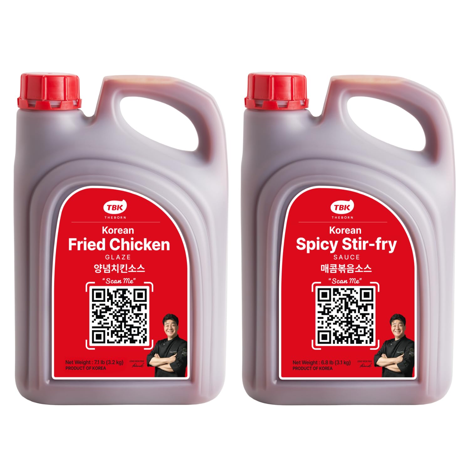 TBK THEBORN Korean Cooking Bundle – Korean Fried Chicken Glaze & Korean Spicy Stir-Fry Sauce