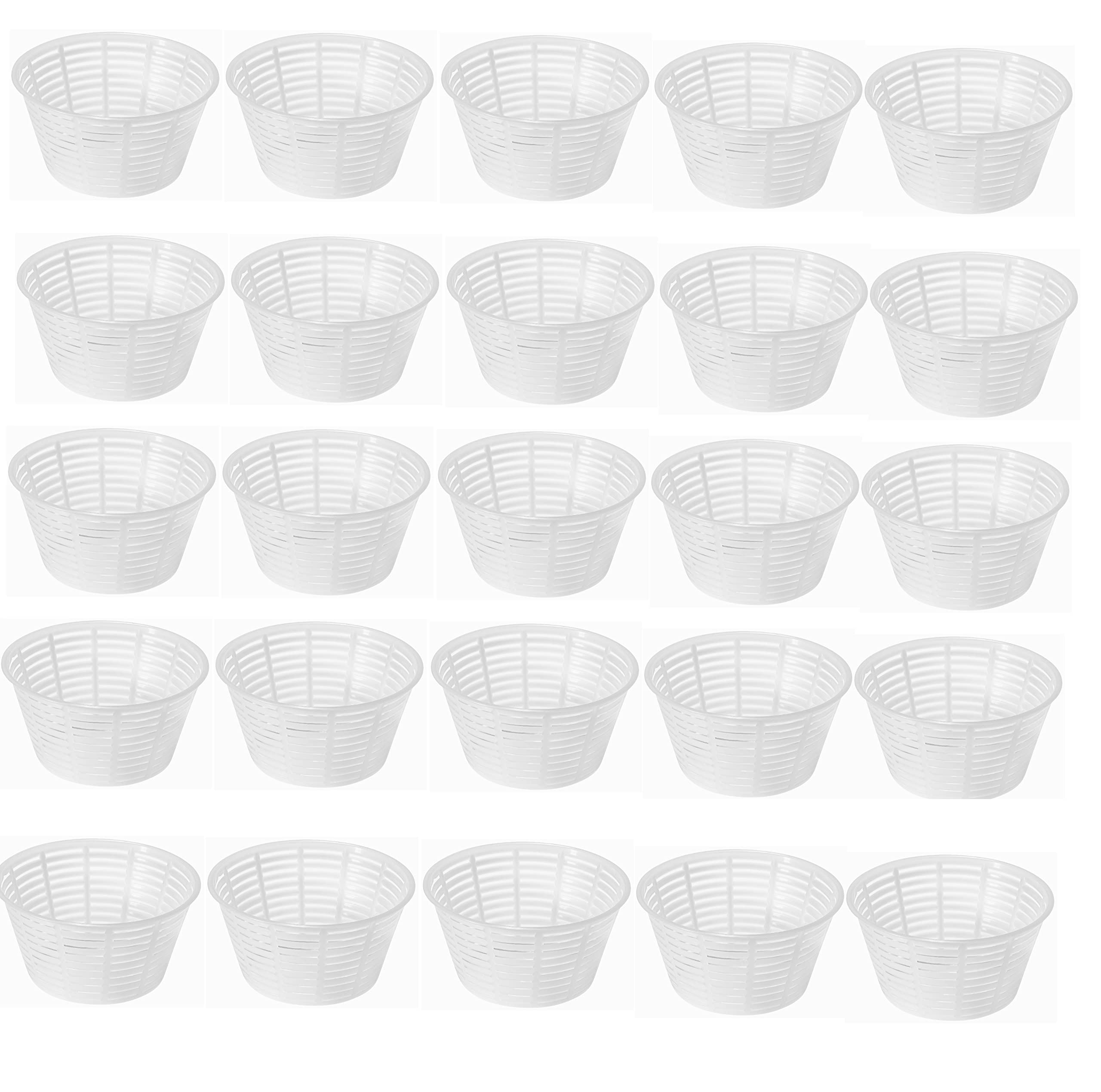 25 x Moldes para Queso 0,5 kg – 12x6,3 cm – Set para Restaurantes y Talleres de Quesería