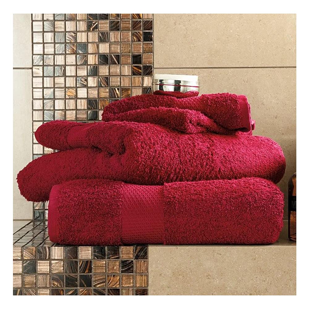 Slumber Nights Egyptian Cotton Bath Towel X 1 Bathroom Soft Thick Absorbent 70 X 120 cm Size (Wine)