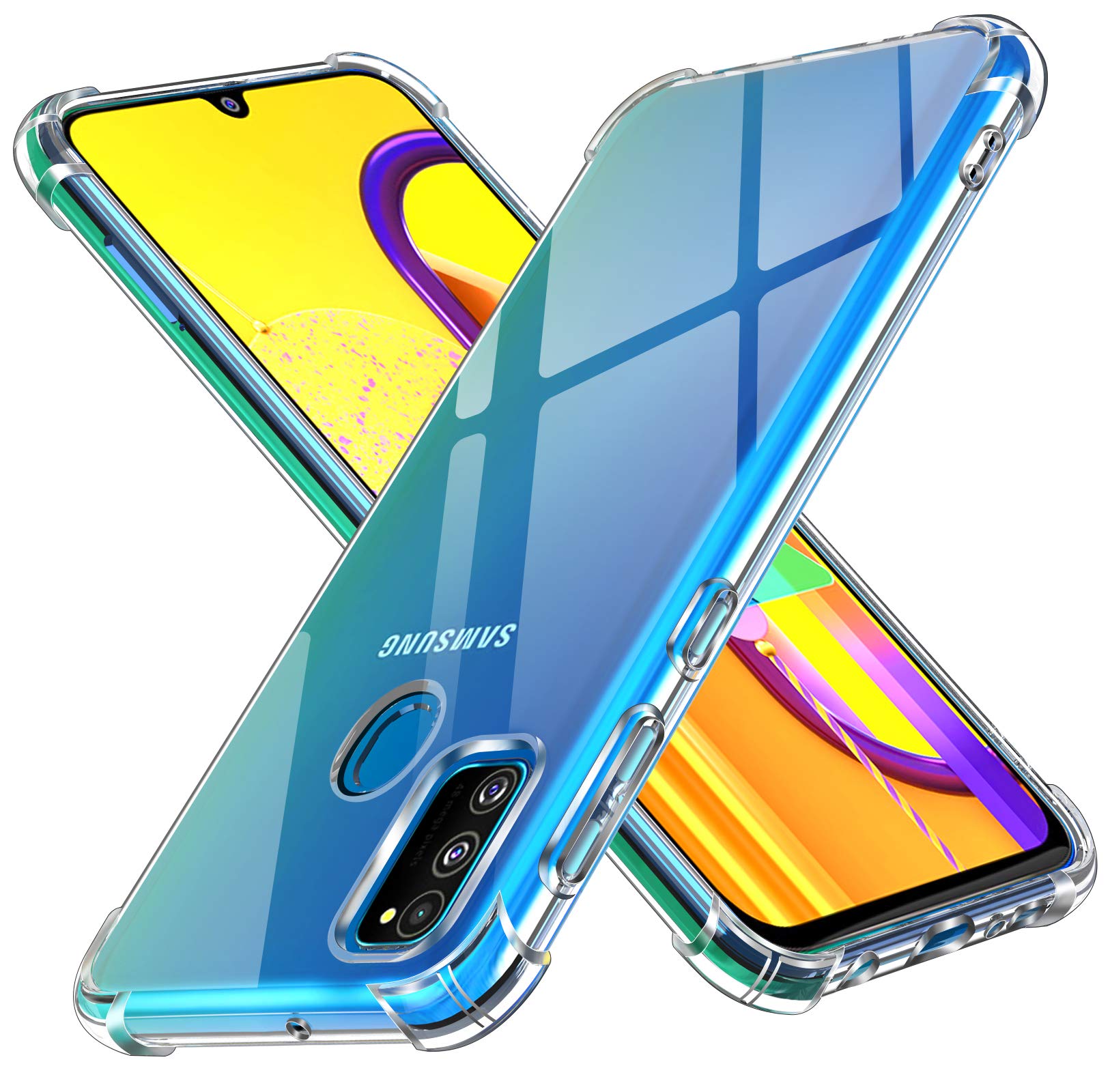 TheApallio Shockproof Clear Bumper Back Cover Case for Samsung Galaxy M30s |360 Degree Soft Transparent Back Cover Case for Samsung Galaxy M30s / Samsung Galaxy M21 (Transparent) (B0DGQT8WK7) Amazon Price History, Amazon Price Tracker