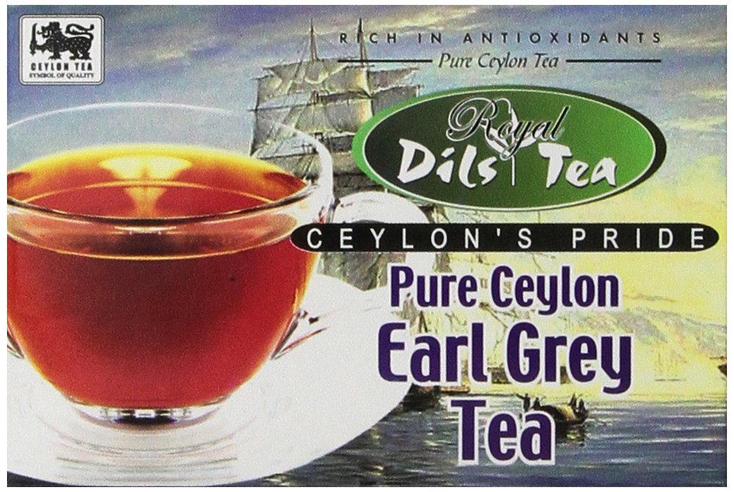 Dil's Royal TeaEarl Grey Tea, 20-Count Foil Envelopes (Pack of 4)