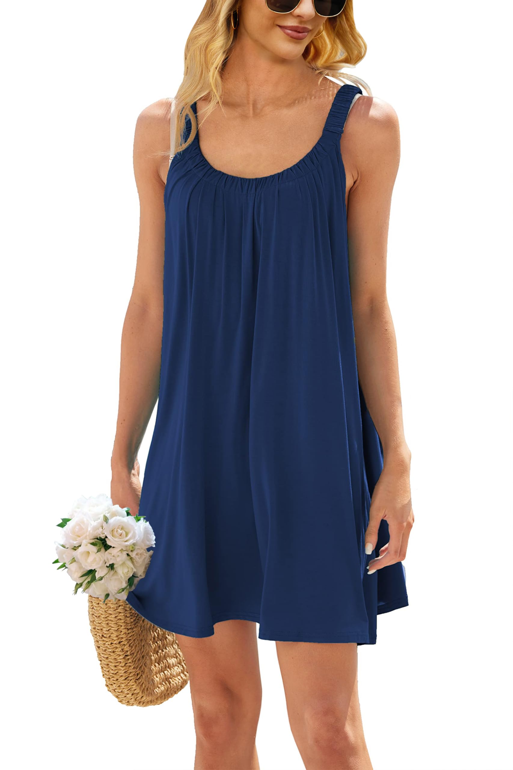 ANGGREK Womens Beach Dress Cover Up Swimsuit Cover Ups Summer Casual