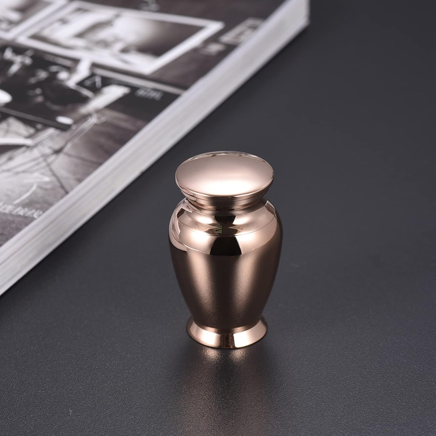 High Polished Stainless Steel 45mm*28mm Funeral Casket Locket Jewelry Human&Pet Memorial urns for Cremation Ashes