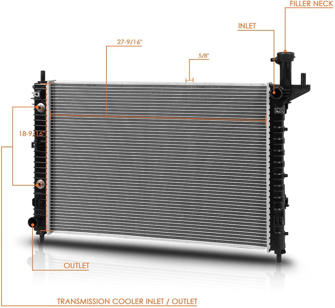 DPI-13006 OE Factory Style Aluminum Core Radiator Compatible with 07-17 Enclave/Acadia/Traverse