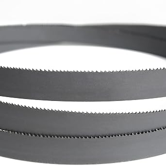 Imachinist S1201812 M42 Grade 120 Long, 1 Wide Bi-Metal Bandsaw Blades for Cutting Metal Variable Teeth (8/12TPI)