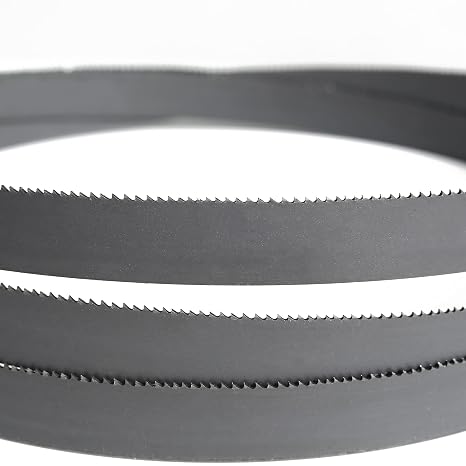 Imachinist S1201812 M42 Grade 120 Long, 1 Wide Bi-Metal Bandsaw Blades for Cutting Metal Variable Teeth (8/12TPI)