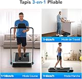 Riksion Tapis de Course pour la Maison avec Inclinaison, Tapis de Marche jusqu'à 14 km/h, Treadmill Pliable avec 12 programmes prédéfinis, Tapis de Course électrique avec Affichage LED, télécommande - 6