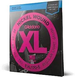 Encordoamento Para Baixo 5 Cordas Escala Longa .045-.130 D'Addario XL Nickel Wound EXL170-5