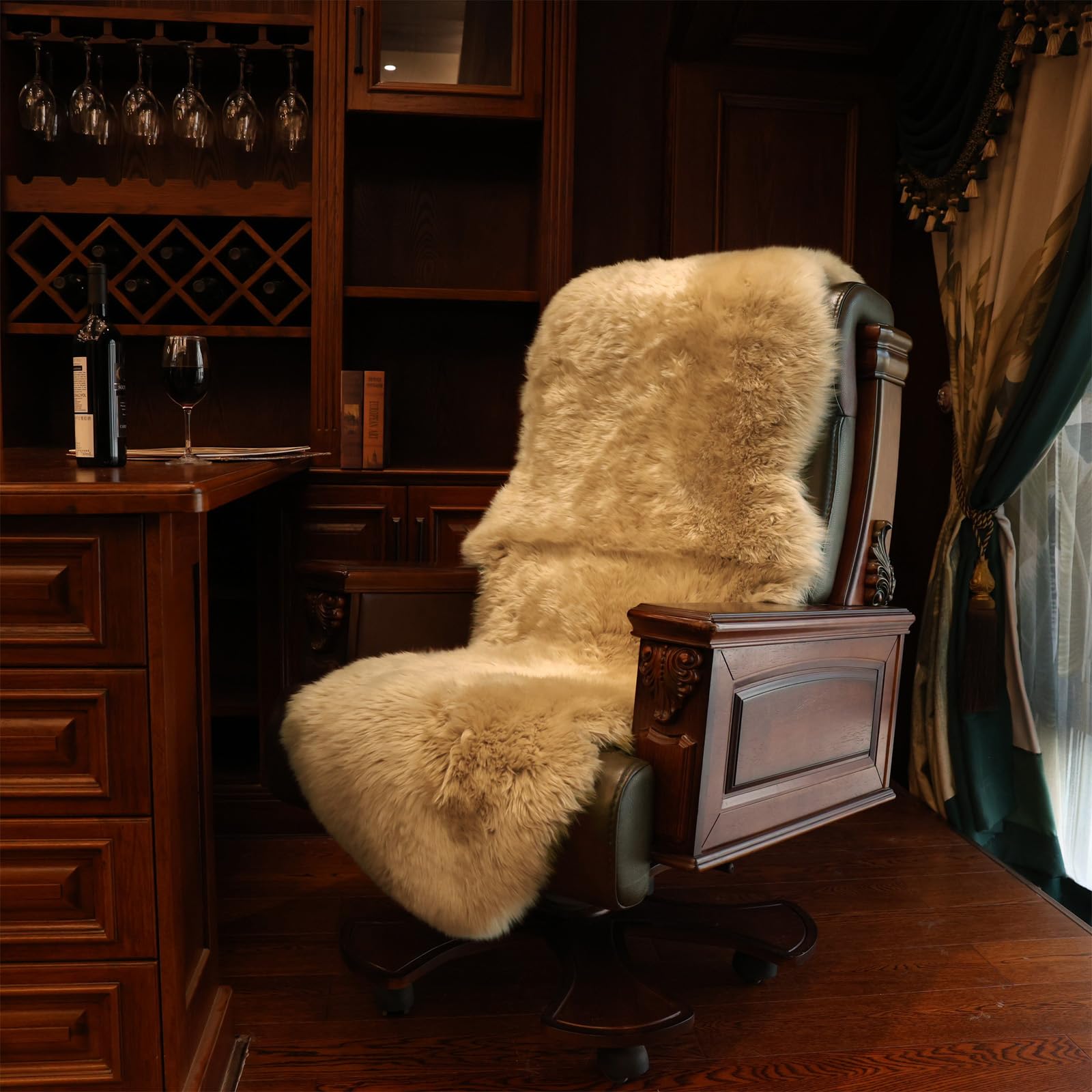 Genuine Sheepskin Rug Natural Wool