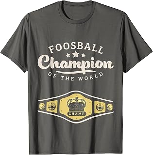 Campeón de futbolín del mundo camiseta campeón divertido regalo hombres Camiseta