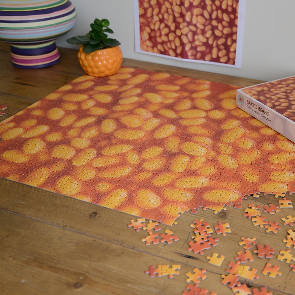 1000 Piece Baked Beans Jigsaw Puzzle - Impuzzible - 19.7 x 15 Ins - Hardest Jigsaw Puzzle for Adults and Teens, Funny Gift, Challenging Puzzle