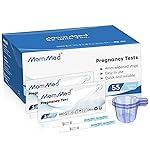 MomMed Pregnancy Test, 55 HCG Pregnancy Test Strips for Early Detection, Over 99% Accurate, 55 Free Urine Cups, Bulk Pregnancy Tests for Home Use, Pruebas de Embarazo