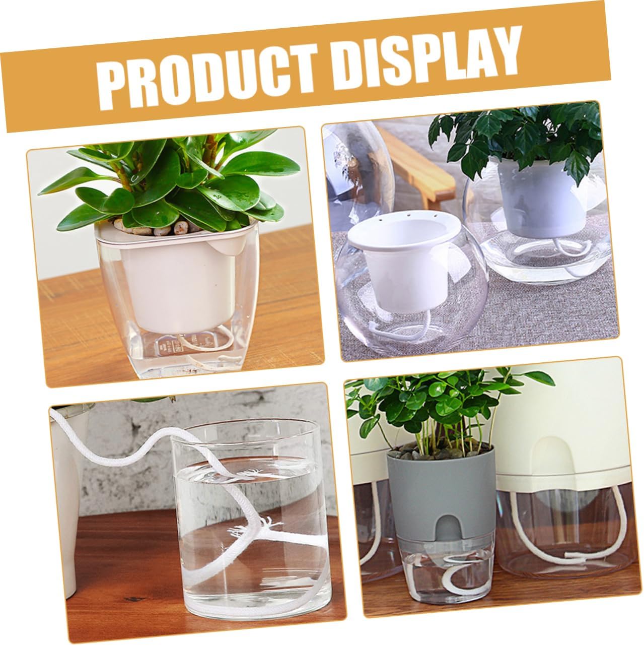 ibasenice Self Watering Cotton Rope for Seedlings and Succulents, White image 4