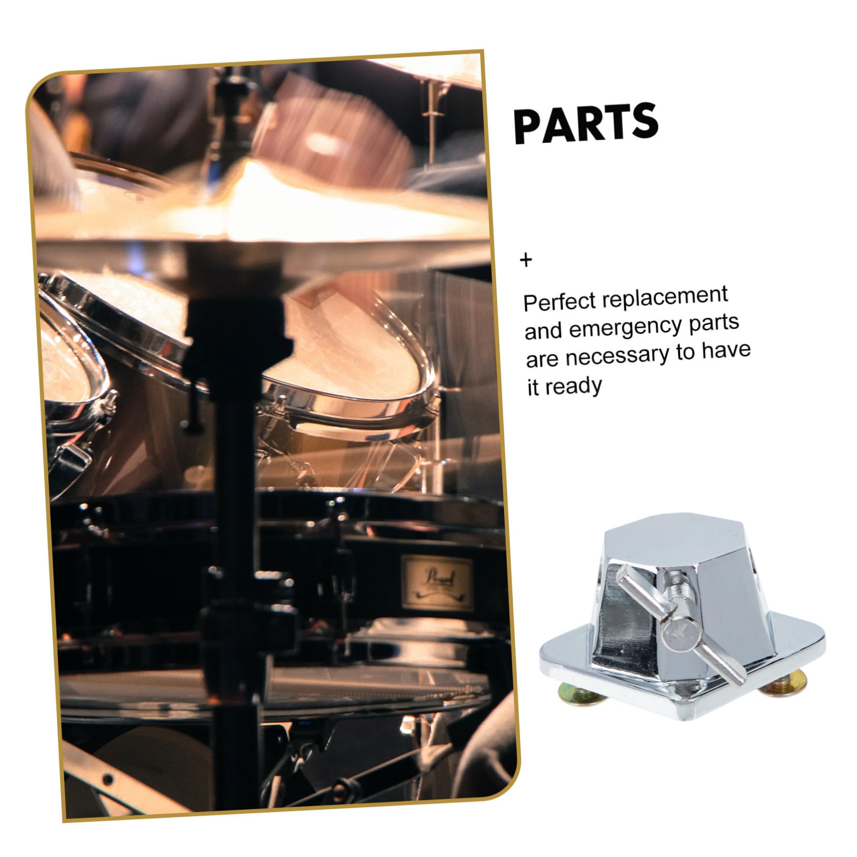 3pezzi Base Per Tom Percussion Instrument Di Facile Da Installare Accessorio Per Batteria Sostituzione Per Gambe Di Tamburo Compatto e Leggero Per Performance e Pratica