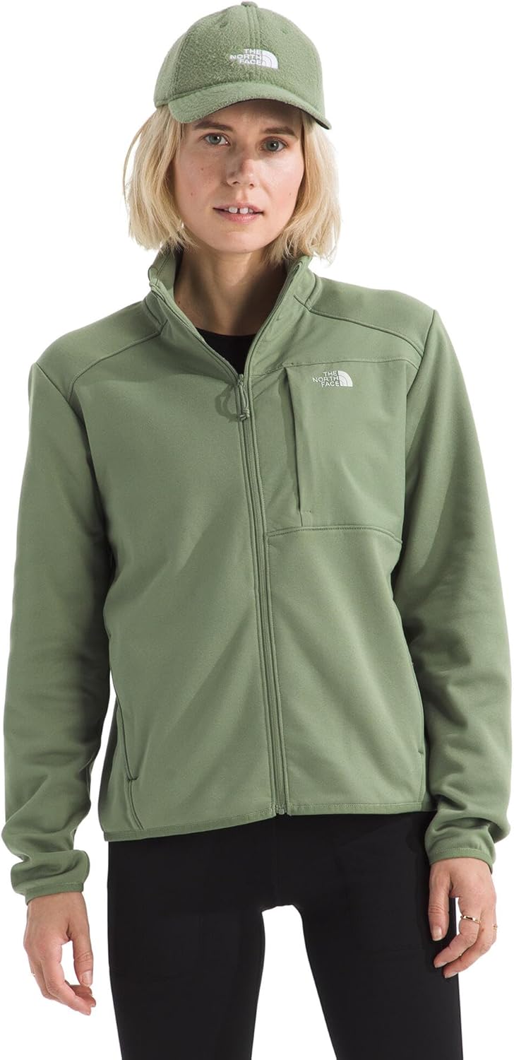 THE NORTH FACE Women's TNF Performance Fleece Full Zip Jacket | Lightweight Pullover With Zip Pockets