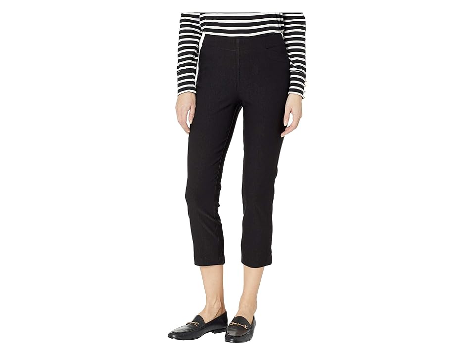 

Tribal Stretch Bengaline Flatten It Pull-On Capris (Black) Women's Capri
