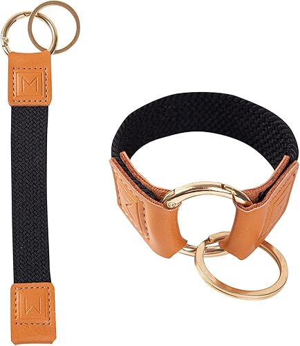 Correa de pulsera para llaves, cordón de pulsera, soporte elástico para llavero, diseño elástico original anticaídas