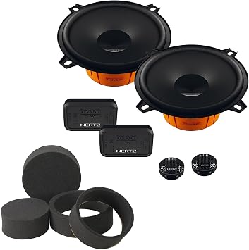 HERTZ Dieci Series DSK-1303 Component Speaker Kit 5.25" 2-Way with RKFR5 Roadkill Fast Rings