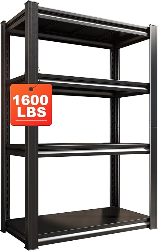 Raybee Garage Shelving Adjustable Storage Shelves 4 Tier