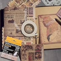 Vista 5 de Lineco, cinta de reparación de documentos de archivo, 2,5 cm x 30 m, sin ácidos y translúcida, para reparación de documentos en papel, libros