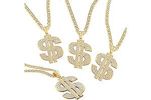 Soulja Boy Costume Dollar Sign Iced-Out Chain