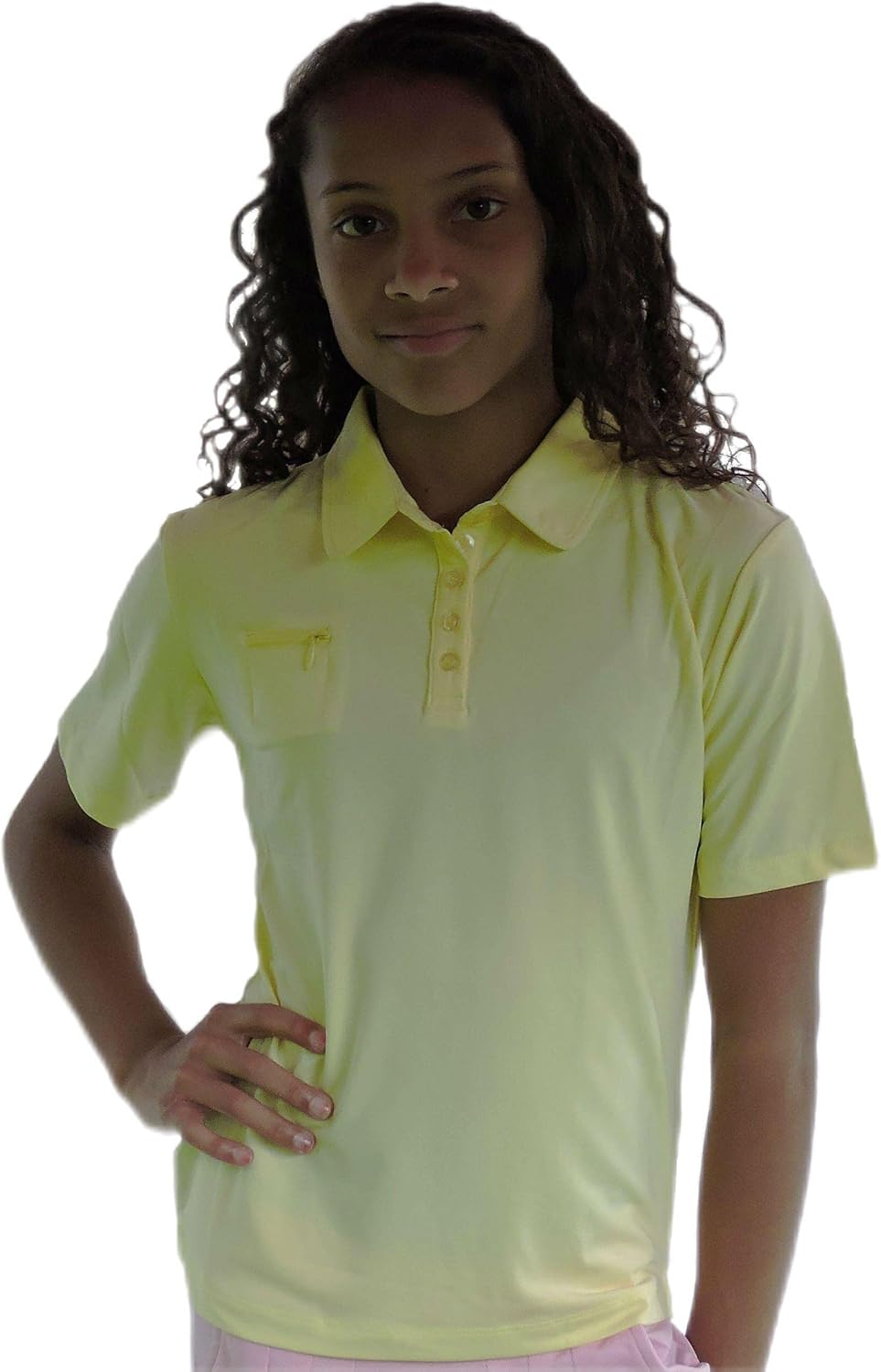 Lady Talia Junior Girls Yellow Sunshine Polo Shirt (Girls)
