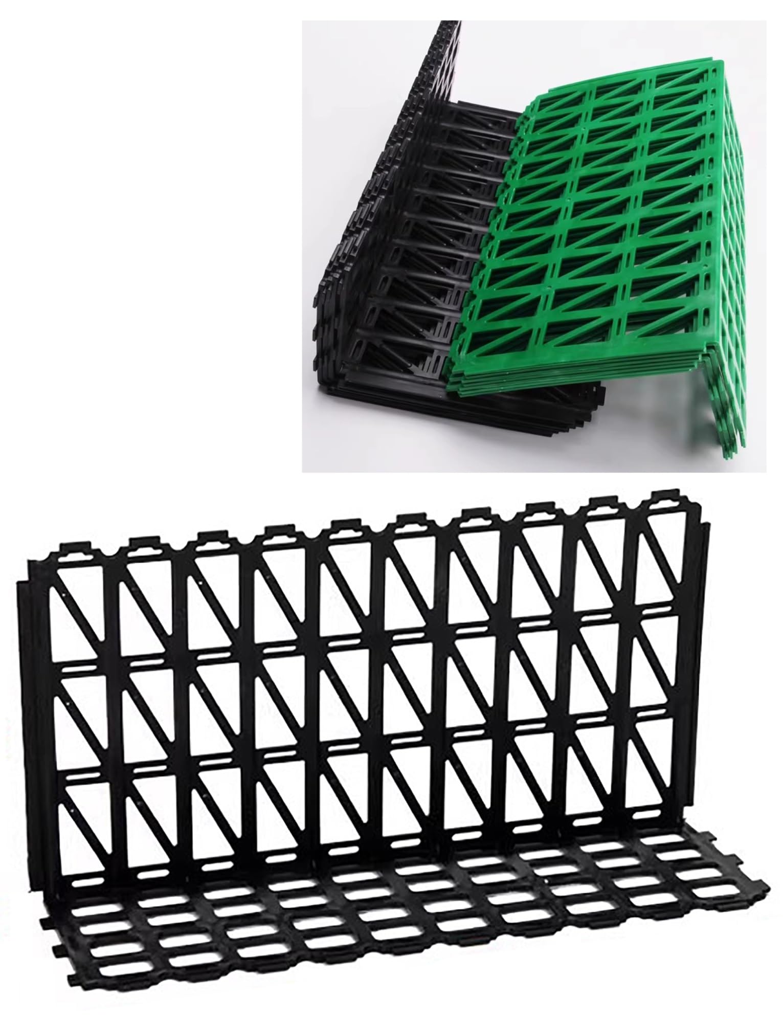 Grille d'affichage plastique pour l'organisation d'épicerie de quartier