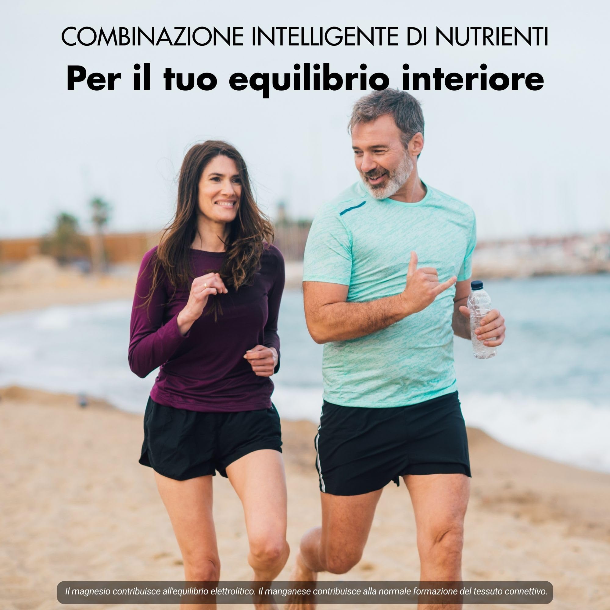 Complesso Water Balance - 180 compresse vegane ad alto dosaggio per la formazione del tessuto connettivo - Capsule di ortica con foglie di vite rossa, ippocastano, magnesio e manganese
