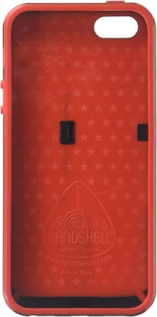 Bandshell Case for iPhone 5 & 5S - Retail Packaging - Red/Black