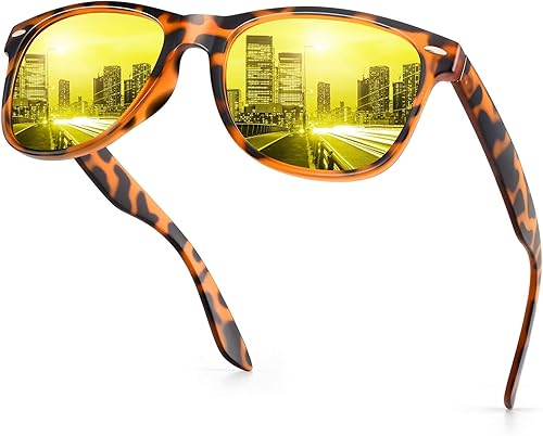 Paukis Anti Glare Night Driving Glasses For Men and Women, Glare Reducing And Enhance Night Vision Hd Polarized