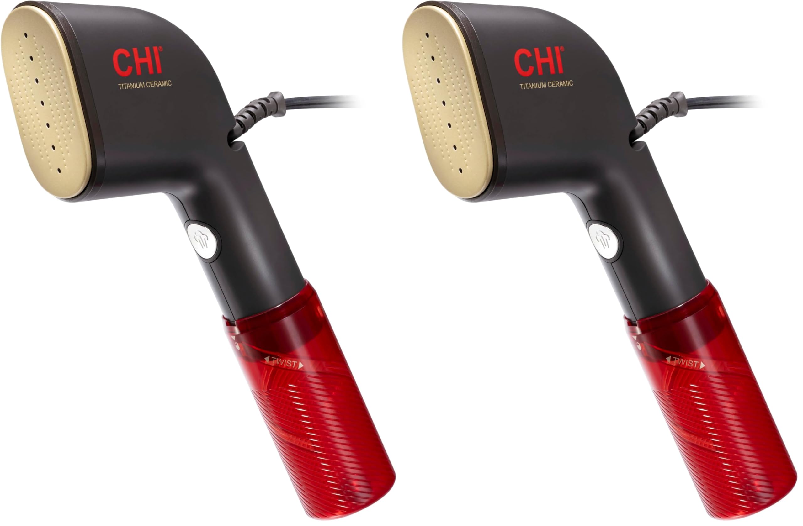 CHI Collapsible Travel 2-in-1 Handheld Garment Steamer &amp; Steam Iron (Pack of 2)