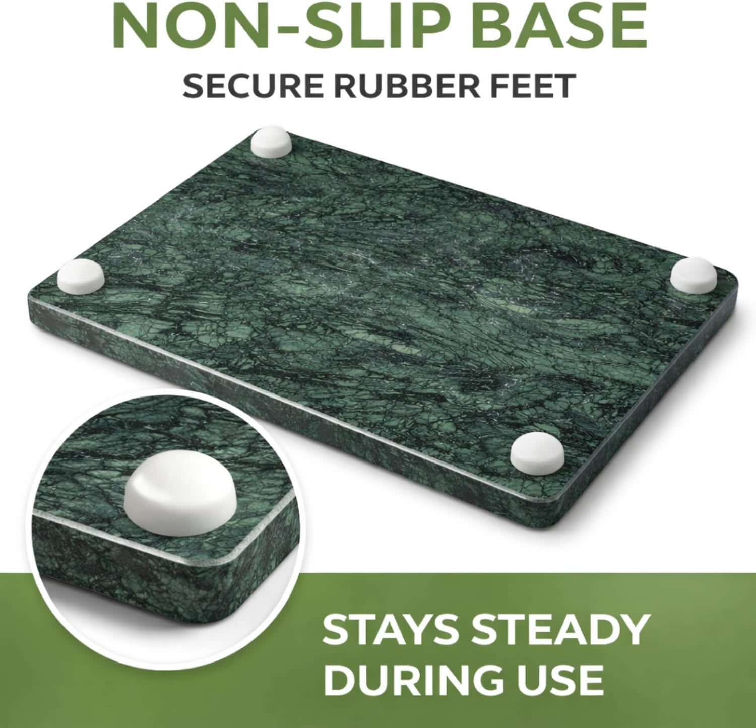 Marble Cheese and Pastry Board 16 x 12 Inch – Natural Carrara Marble Cutting Board and Serving Tray for Dough, Bread, Pizza, Charcuterie – Heavy, Non-Slip, Gift-Ready.