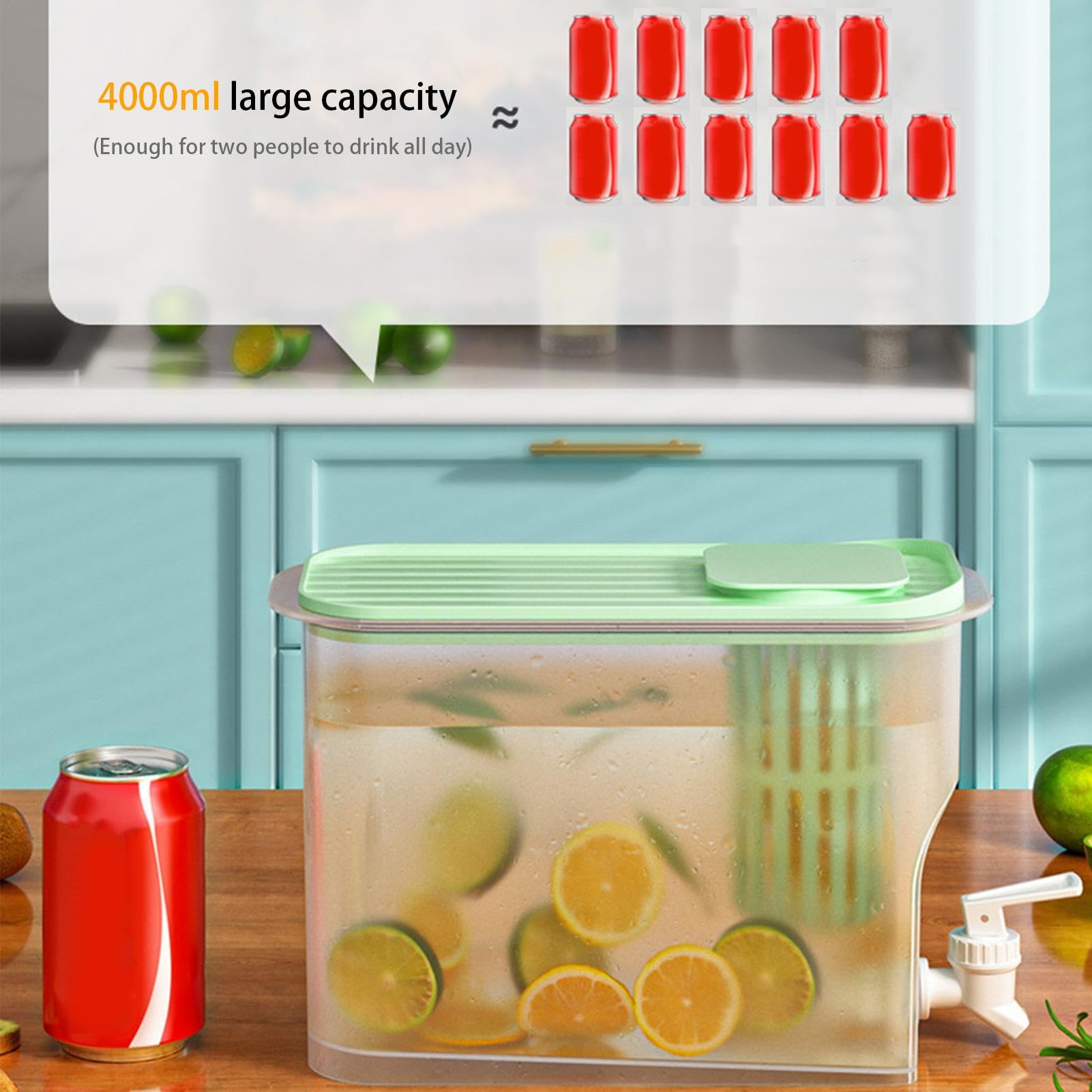 Iced Drink Pitcher, Veelzijdige Drank Pitcher, Keuken Drink Container, Stijlvolle Iced Thee, Hot Cold Pitcher, Party Drank Dispenser, Thee Pitcher, Easy Pour Pitcher, Zomer Drink Container, R