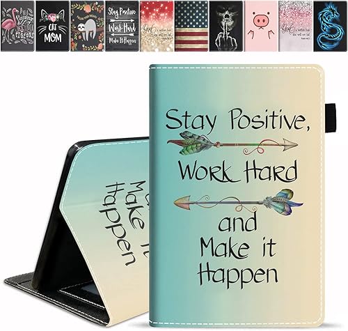 Miniatura 1 de Funda para tablet Fire HD 8Fire HD 8 Plus (10 generación, versión 2020), cita inspiradora para mantenerse positivo, trabajar duro y hacer que