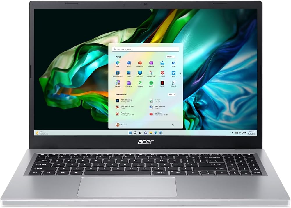 Acer Aspire 3 15 A315-24PT-R288 Ryzen 5 16GB 1TB Silver (Renewed) | 15.6in FHD (1920x1080) Touchscreen, AMD Ryzen 5 7520U, AMD Radeon Graphics, 16GB RAM, 1TB SSD, Windows 11 Home