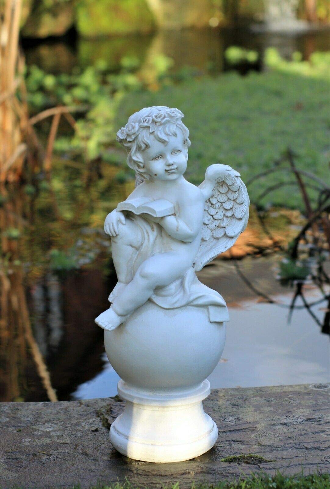 Hh Home Hut Boys 32Cm Garden Ornament Fairy Angel Cherub Girl Pixie Home Decor Indoor Outdoor