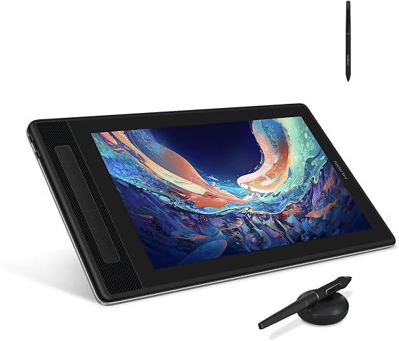 HUION Kamvas Pro 13 2.5K QHD Graphics Monitor Drawing Tablet with Screen QLED Full Lamination with HUION Slim Pen PW550S