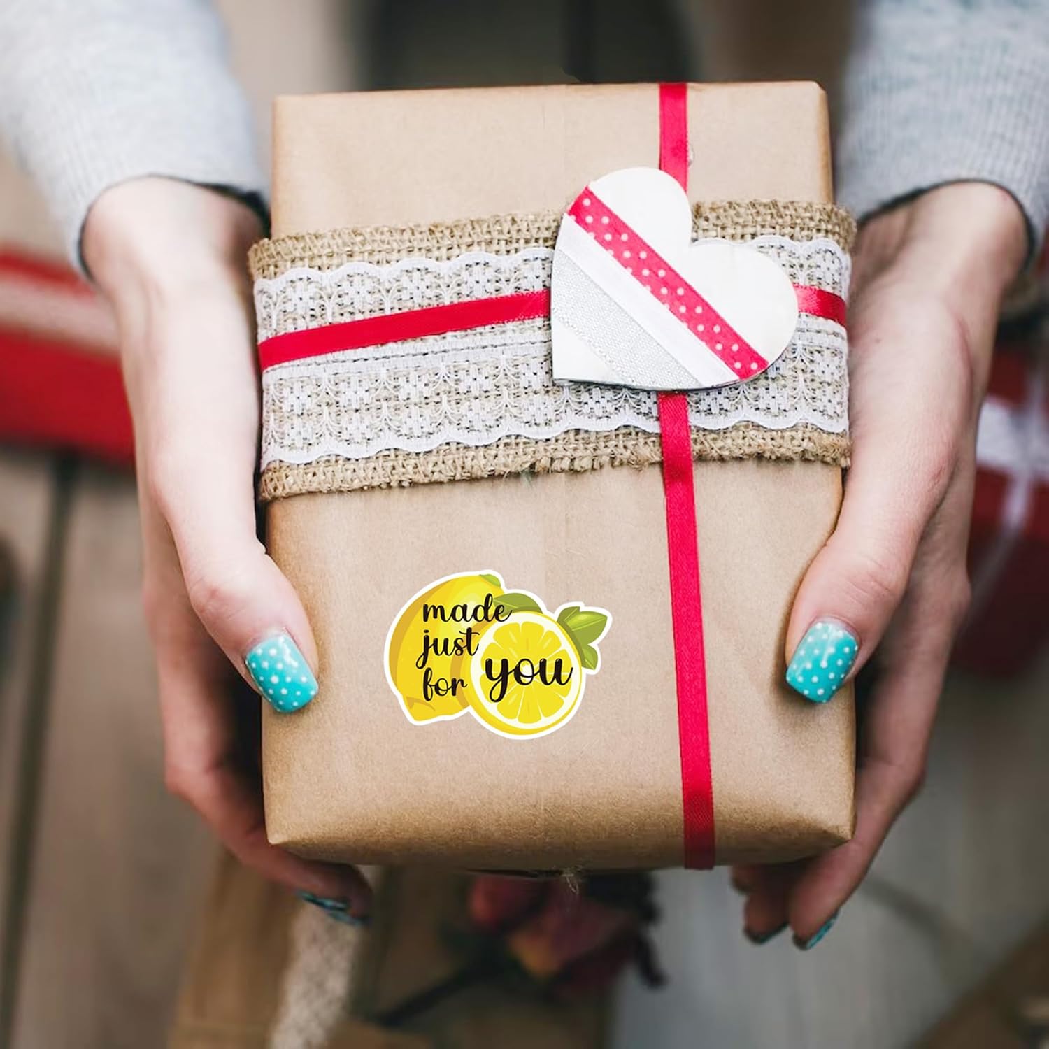 500Pcs/Roll Made Just for You Lemon Stickers - Summer Gift Bags Packaging, Lemon Stand, Small Business, Handmade, Happy Mail - Image 5