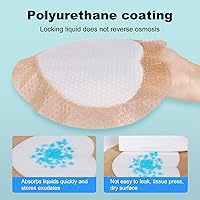 Vista 5 de Vendaje de espuma sacro, vendaje de espuma de silicona para el sacro con borde, vendaje grande de 7x7 pulgadas para llagas en las nalgas, apósitos