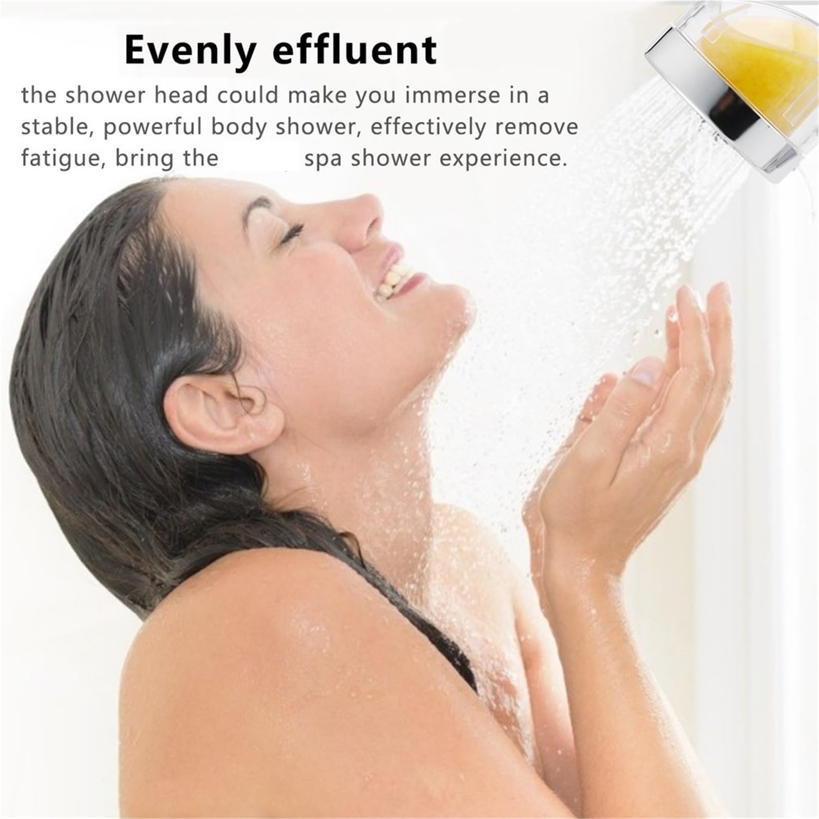 Cabezal de ducha con filtro y manguera, cabezal alta presión mano for piel seca, Reduce las impurezas residuales para Baño