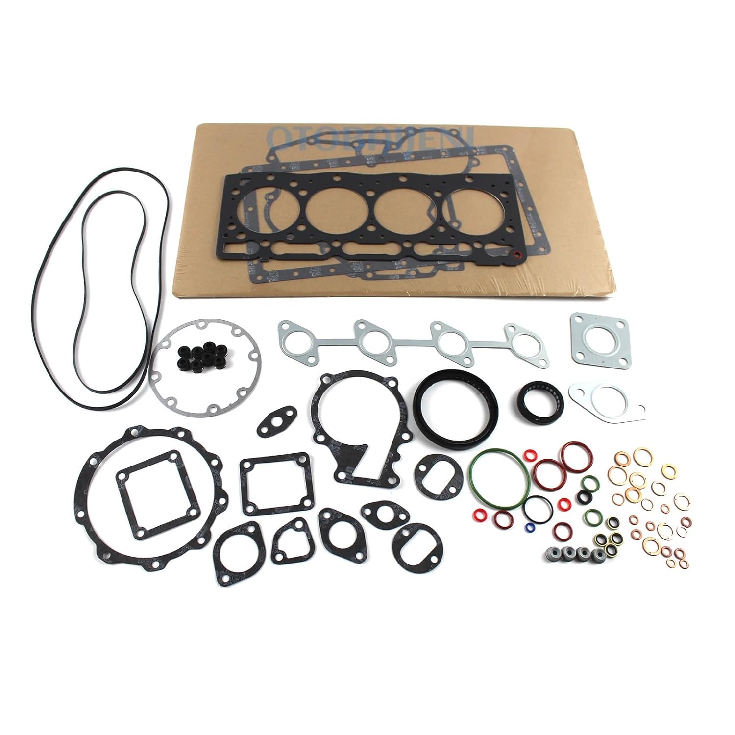 V1305 Engine Gasket Kit Full Gasket Set with Head Gasket 16271-03310 for Kubota V1305 V1305B V1305T Engine Tractor B2710 F3060 Excavator KX71 KX91-2 Engine Repair Aftermarket Parts