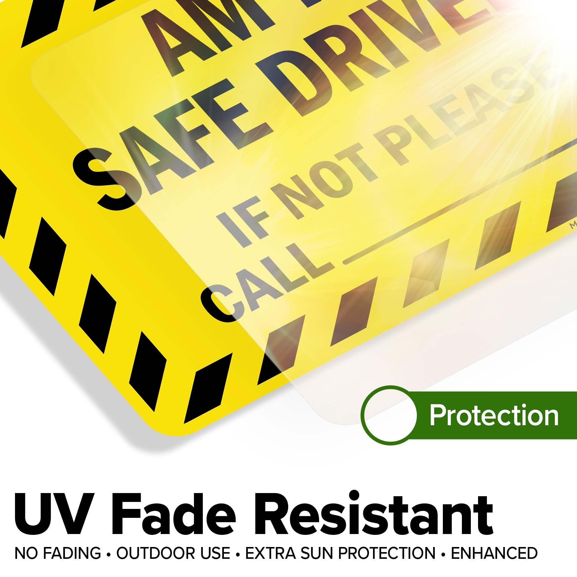 Not Resposible Signs Safety Decal Unlimited Stay Back 200FT Yellow ...